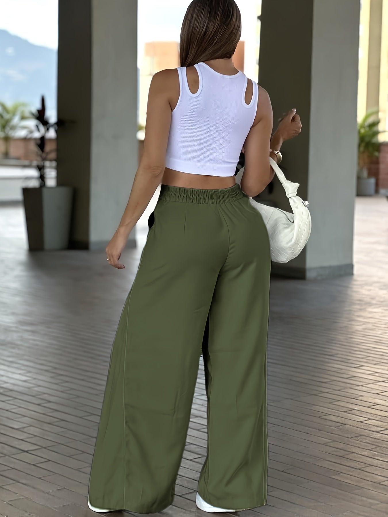 Polyester cargo pants