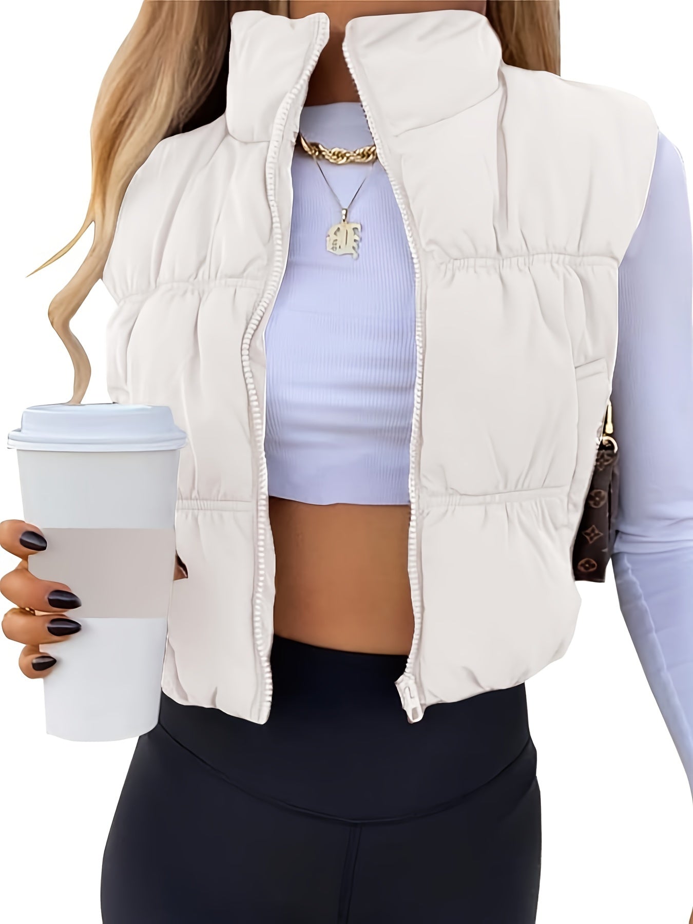 Cropped vest