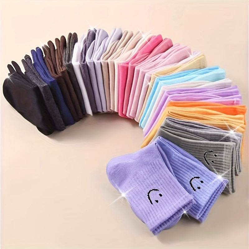 10 Pairs Smiling Face Socks