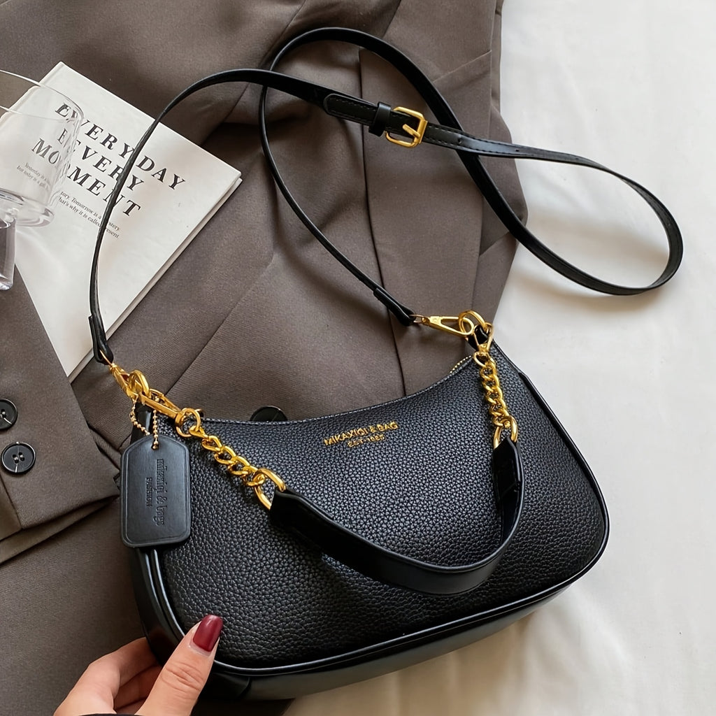 Handbag with 2 removable straps