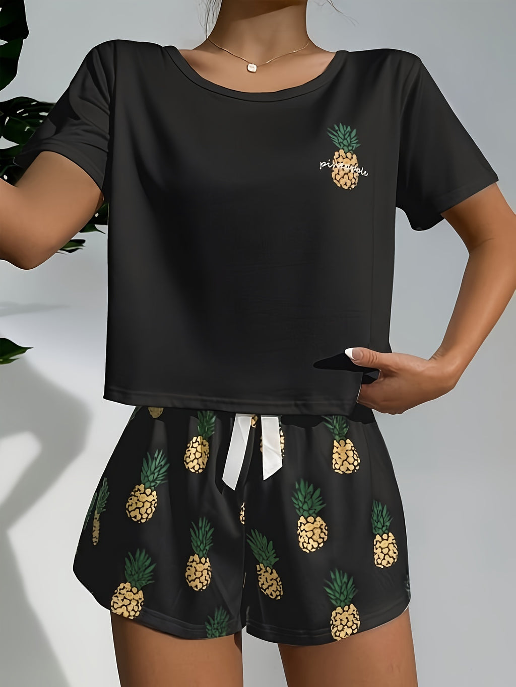 Pineapple print pajamas