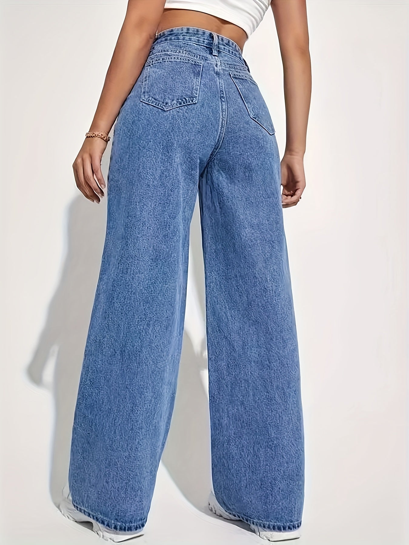women’s high-waisted wide-leg jeans