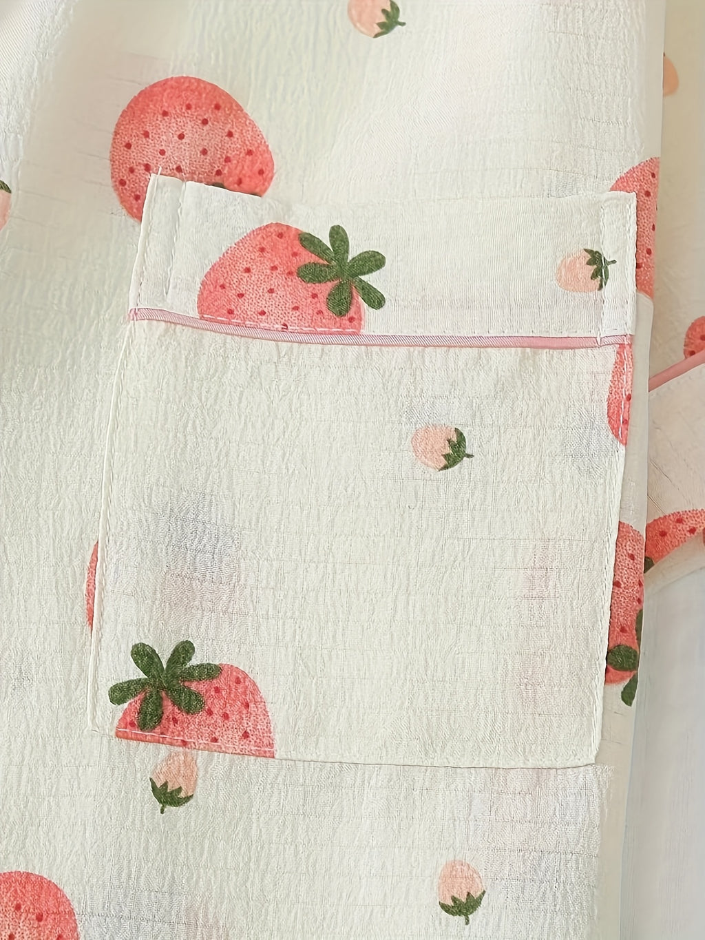 Strawberry print pajamas