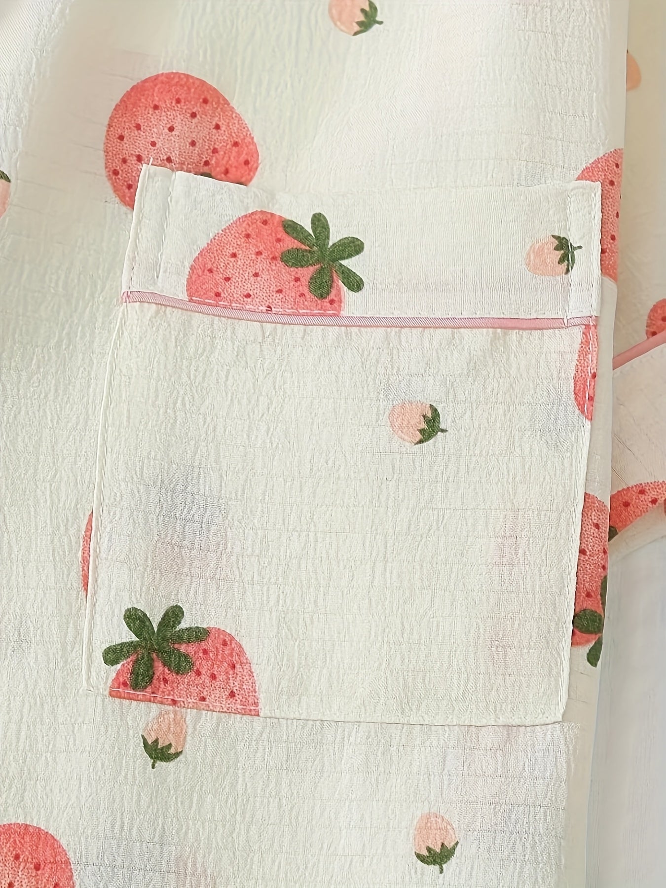 Strawberry print pajamas