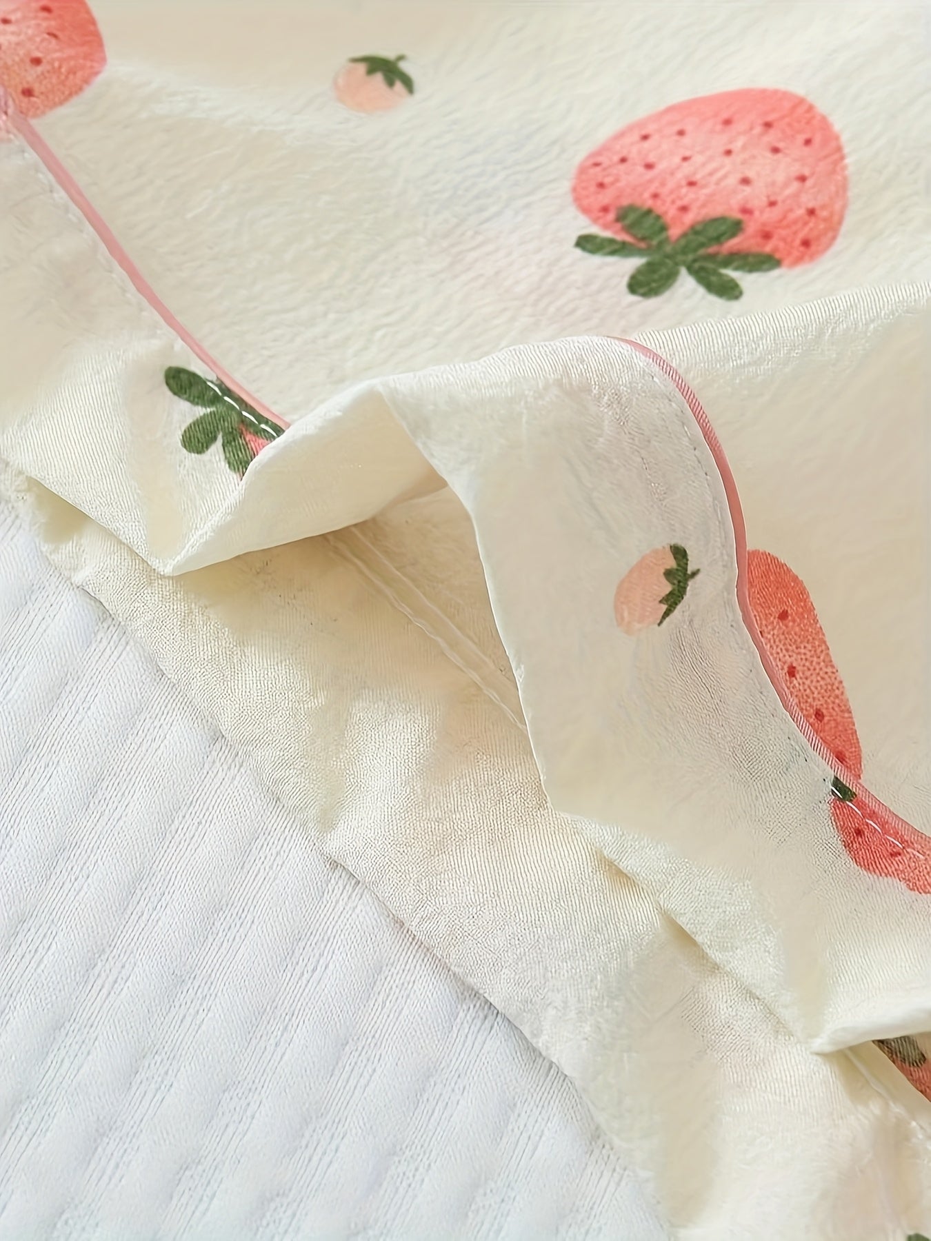 Strawberry print pajamas