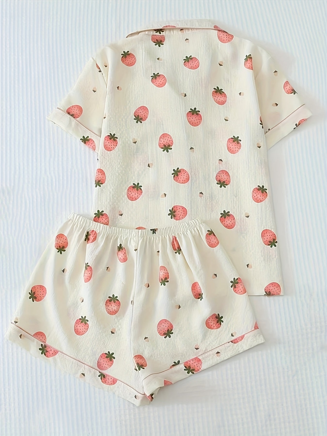 Strawberry print pajamas
