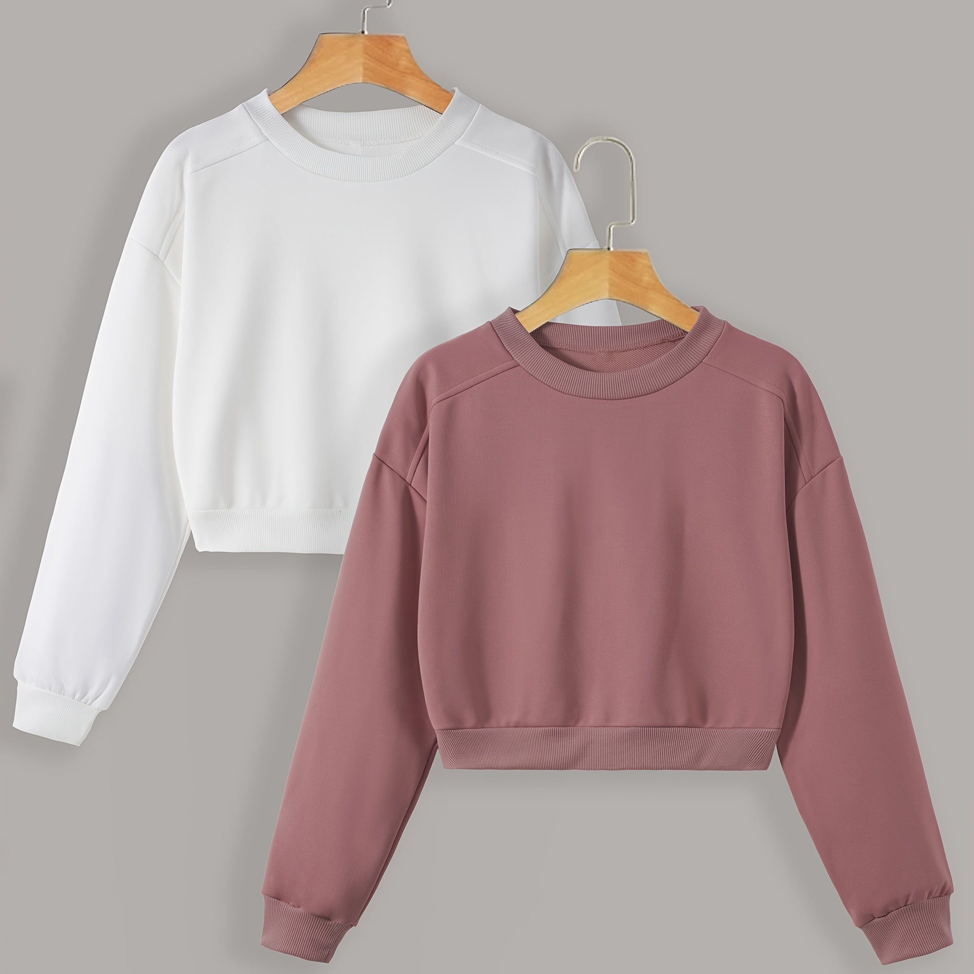 2-pack Solid Pullover Sweatshirt