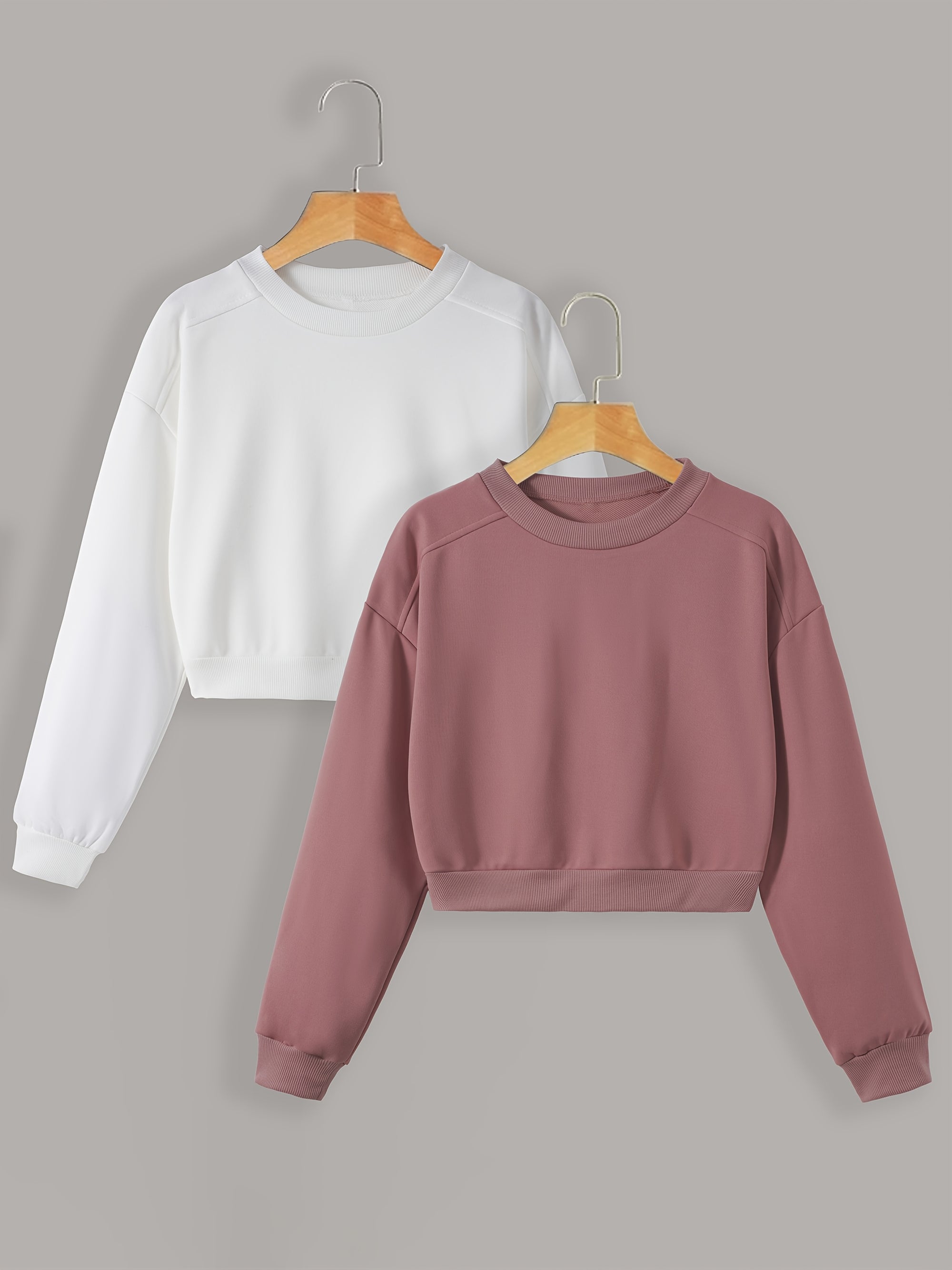 2-pack Solid Pullover Sweatshirt