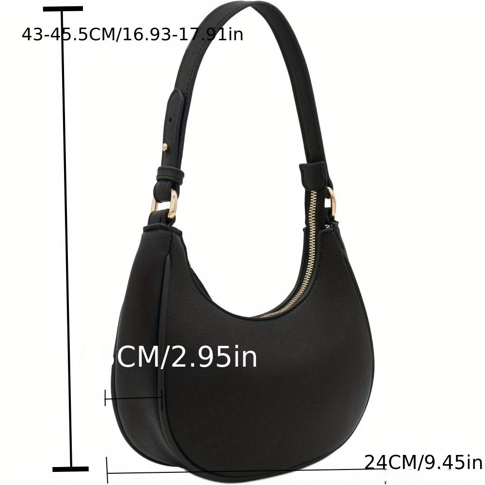 Small Crescent Shoulder Bag Underarm Purse