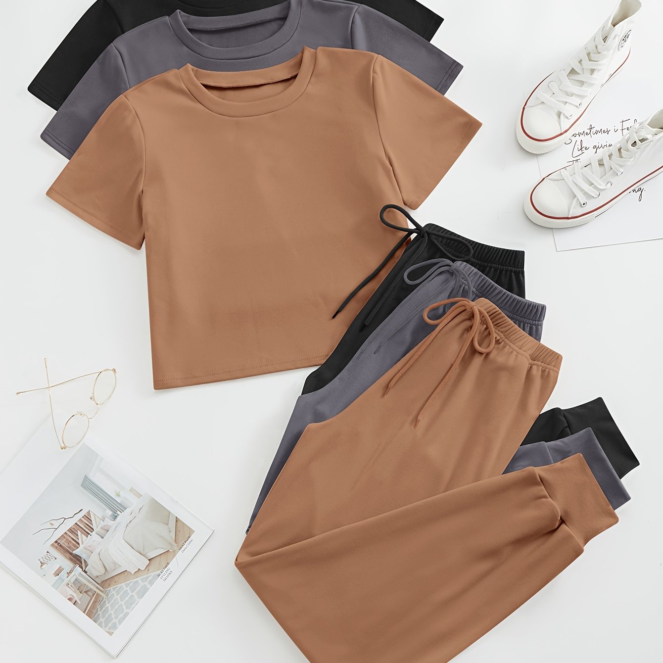 3 simple pajama sets