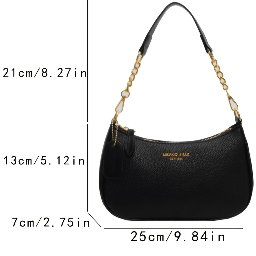 Handbag with 2 removable straps