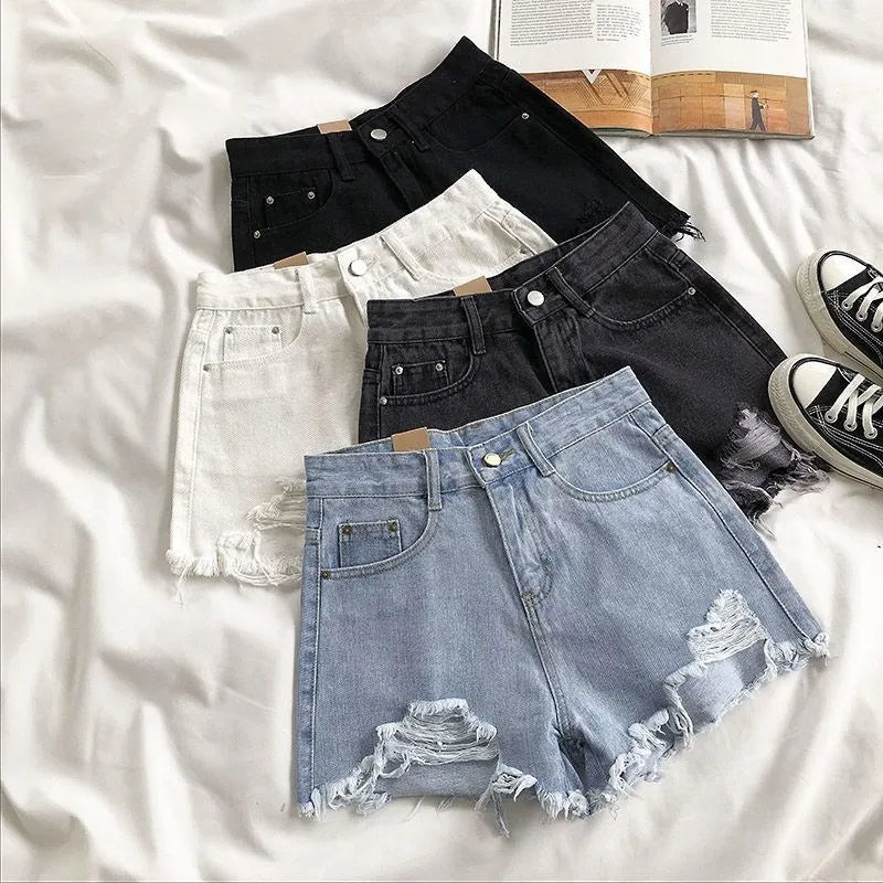 Denim shorts