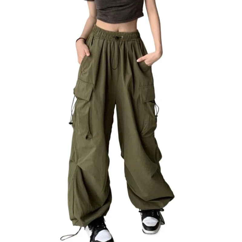 Retro Cargo Pants Women Fashion