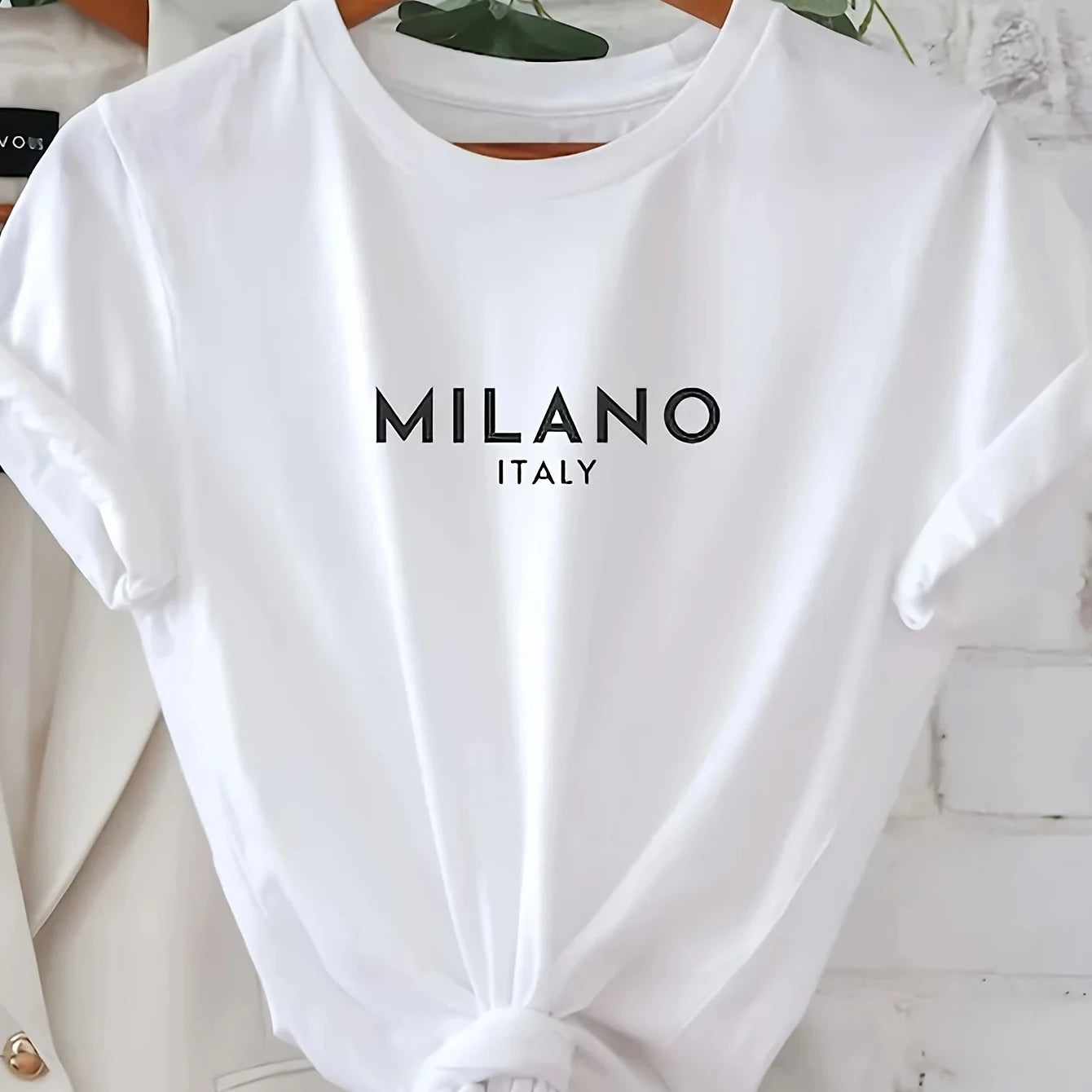 basic shirt with Milano print