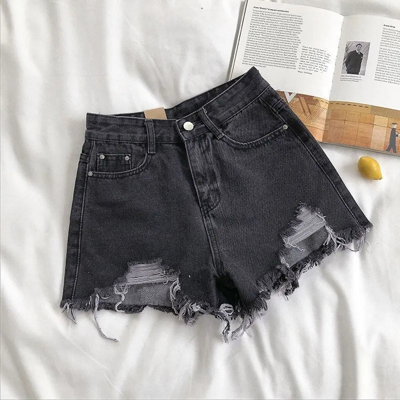 Denim shorts