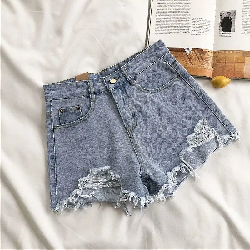 Denim shorts