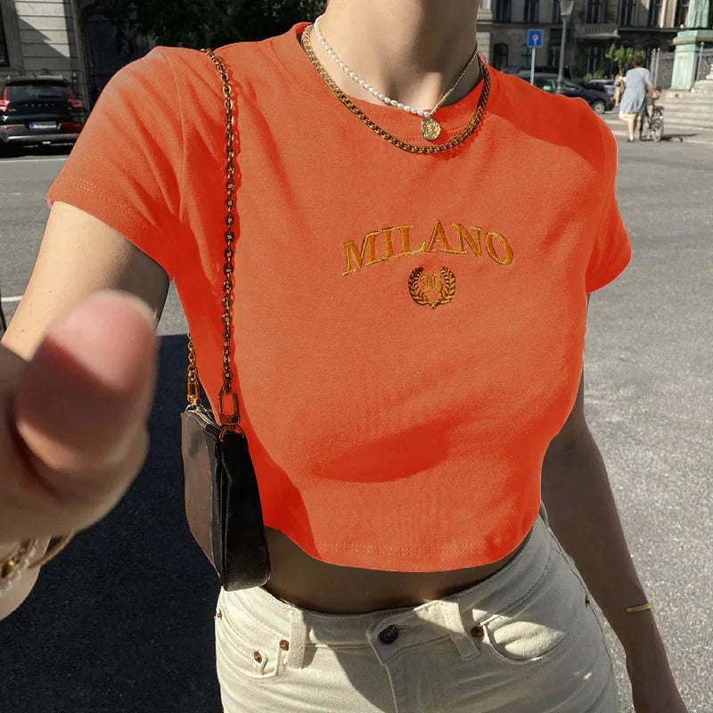 shirt with Milano print