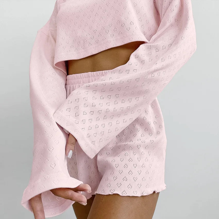 elegant solid color pajamas