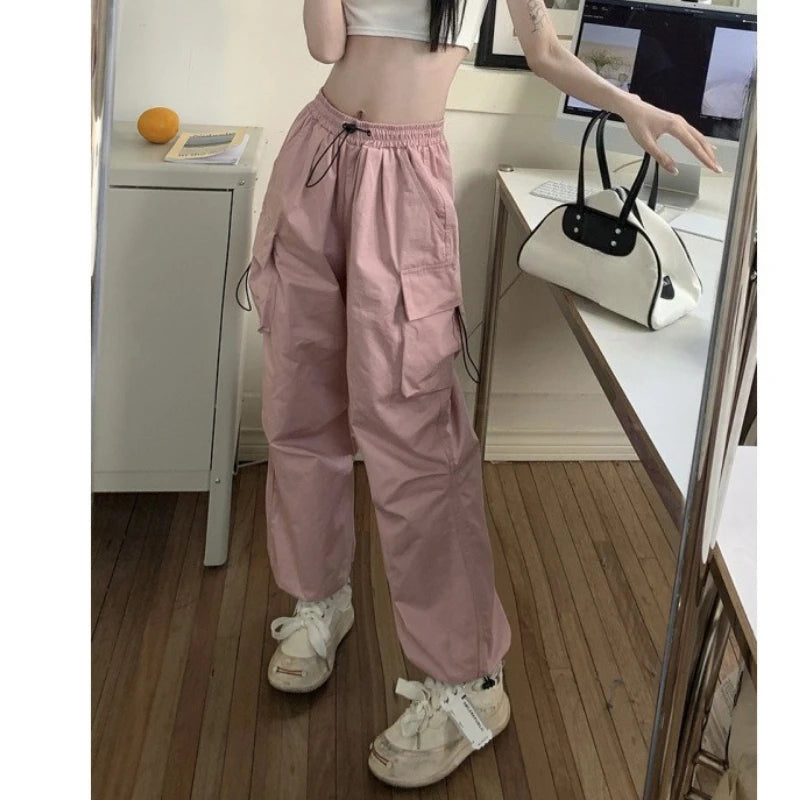 Retro Cargo Pants Women Fashion