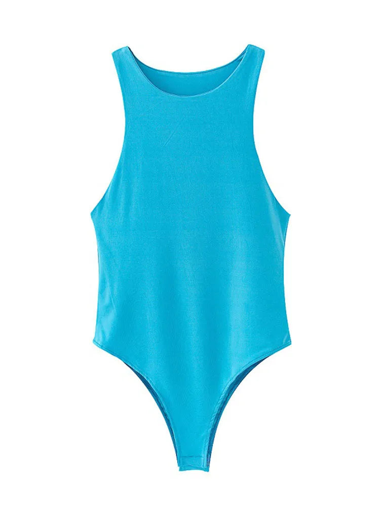 ssummer solid sexy bodycon women bodysuits female