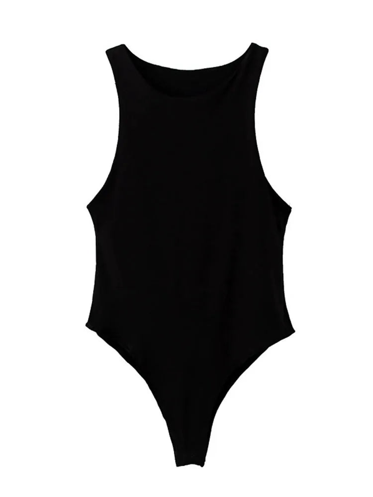 ssummer solid sexy bodycon women bodysuits female