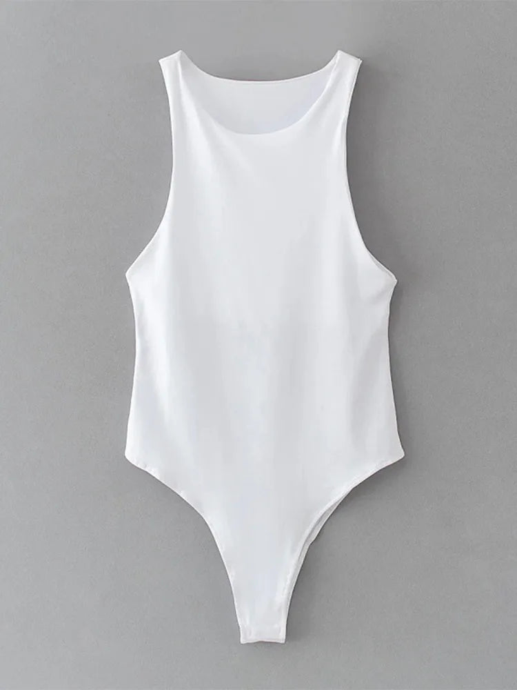 ssummer solid sexy bodycon women bodysuits female