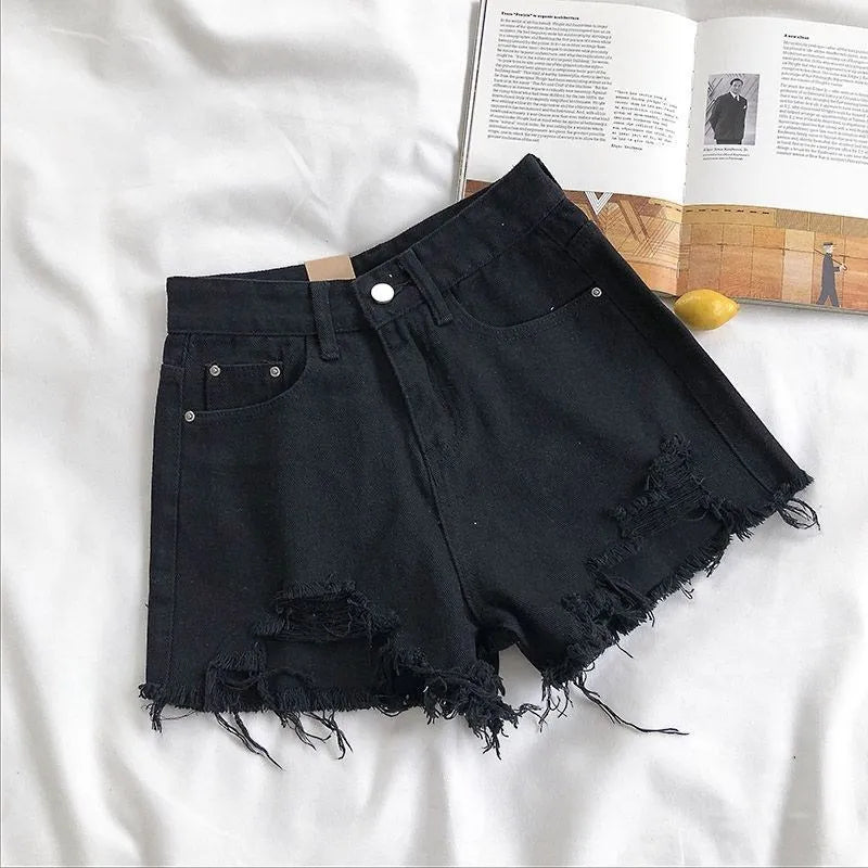 Denim shorts