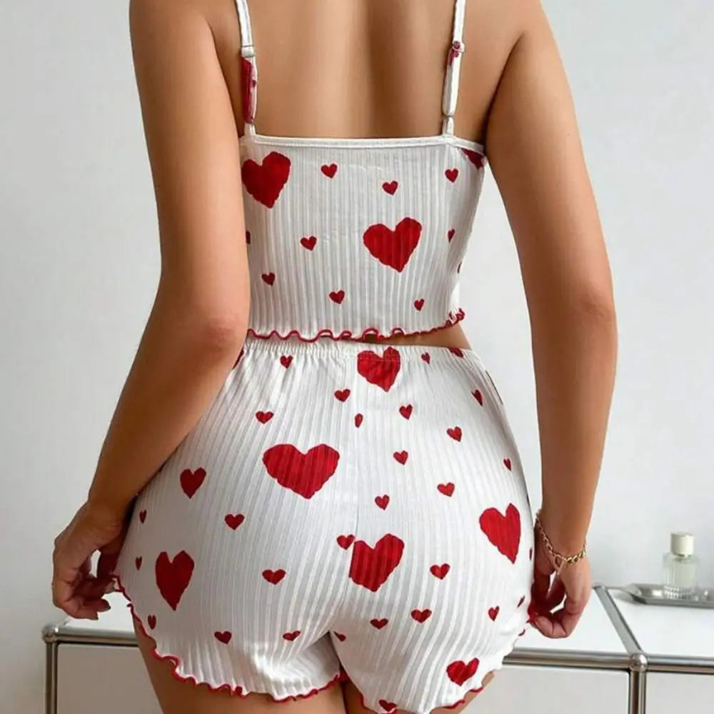 Two-Piece Set Summer Thin Pajamas Homewear Set