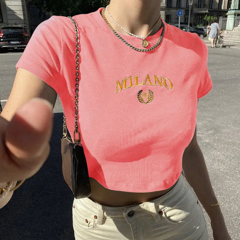 shirt with Milano print