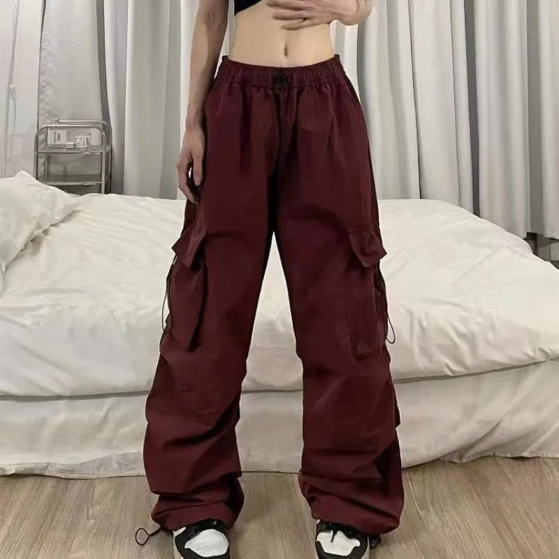 Retro Cargo Pants Women Fashion