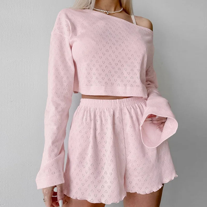 elegant solid color pajamas