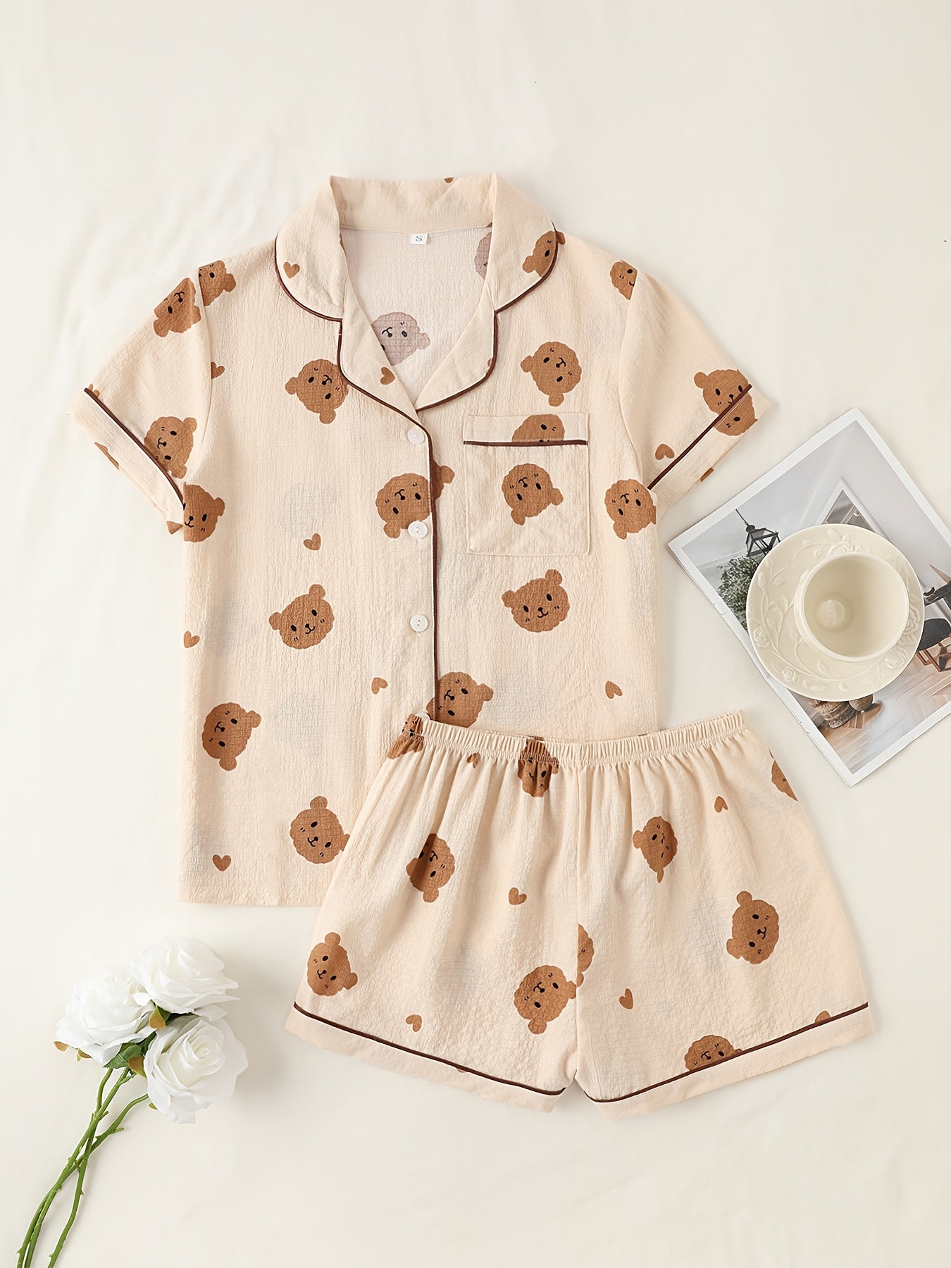 Bear print pajama