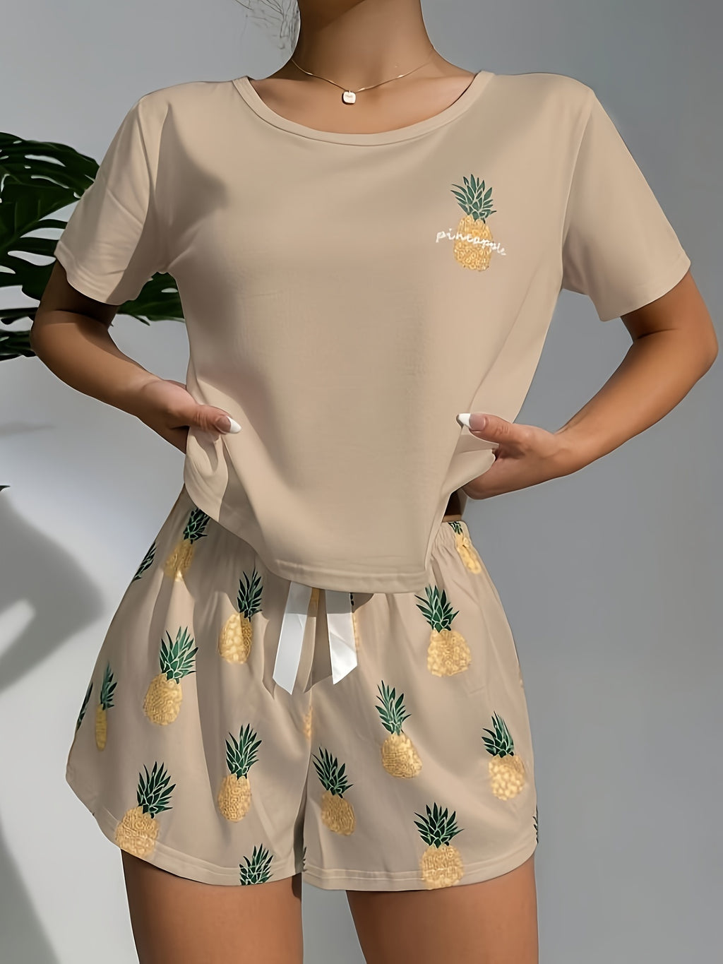 Pineapple print pajamas
