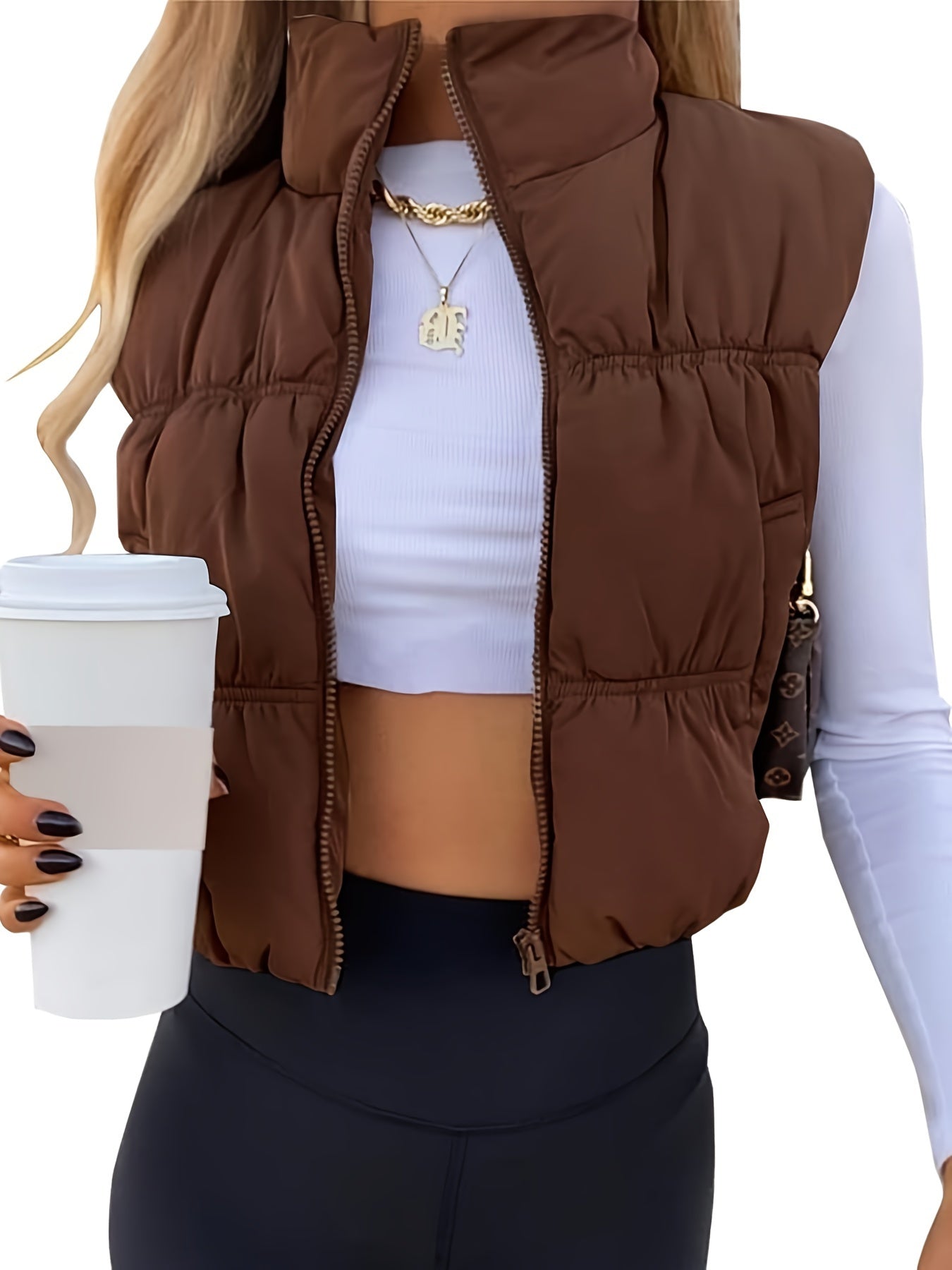 Cropped vest