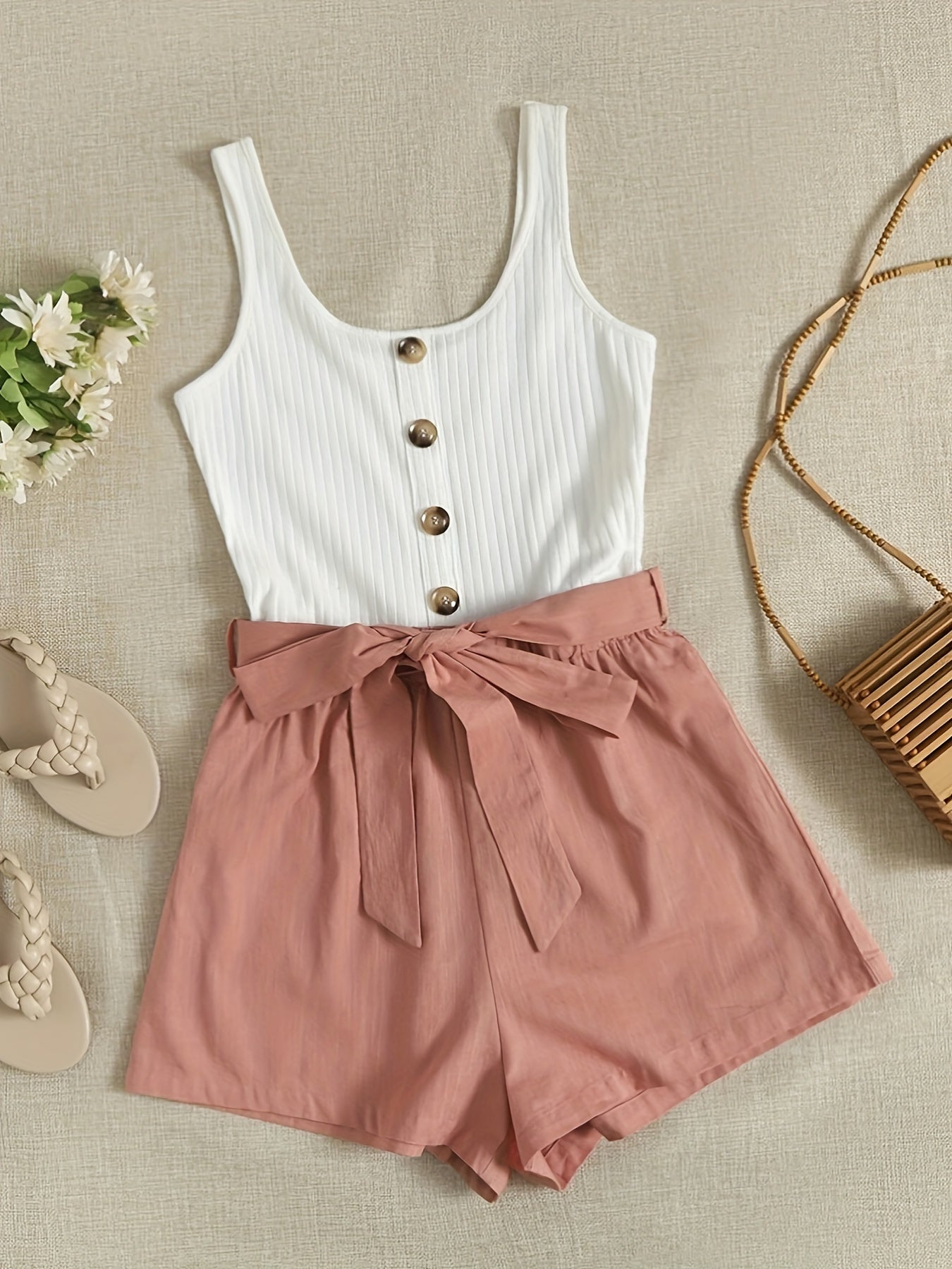 Sleeveless casual women’s jumpsuit