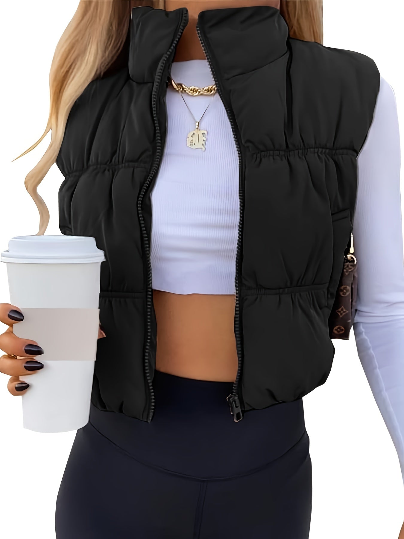 Cropped vest