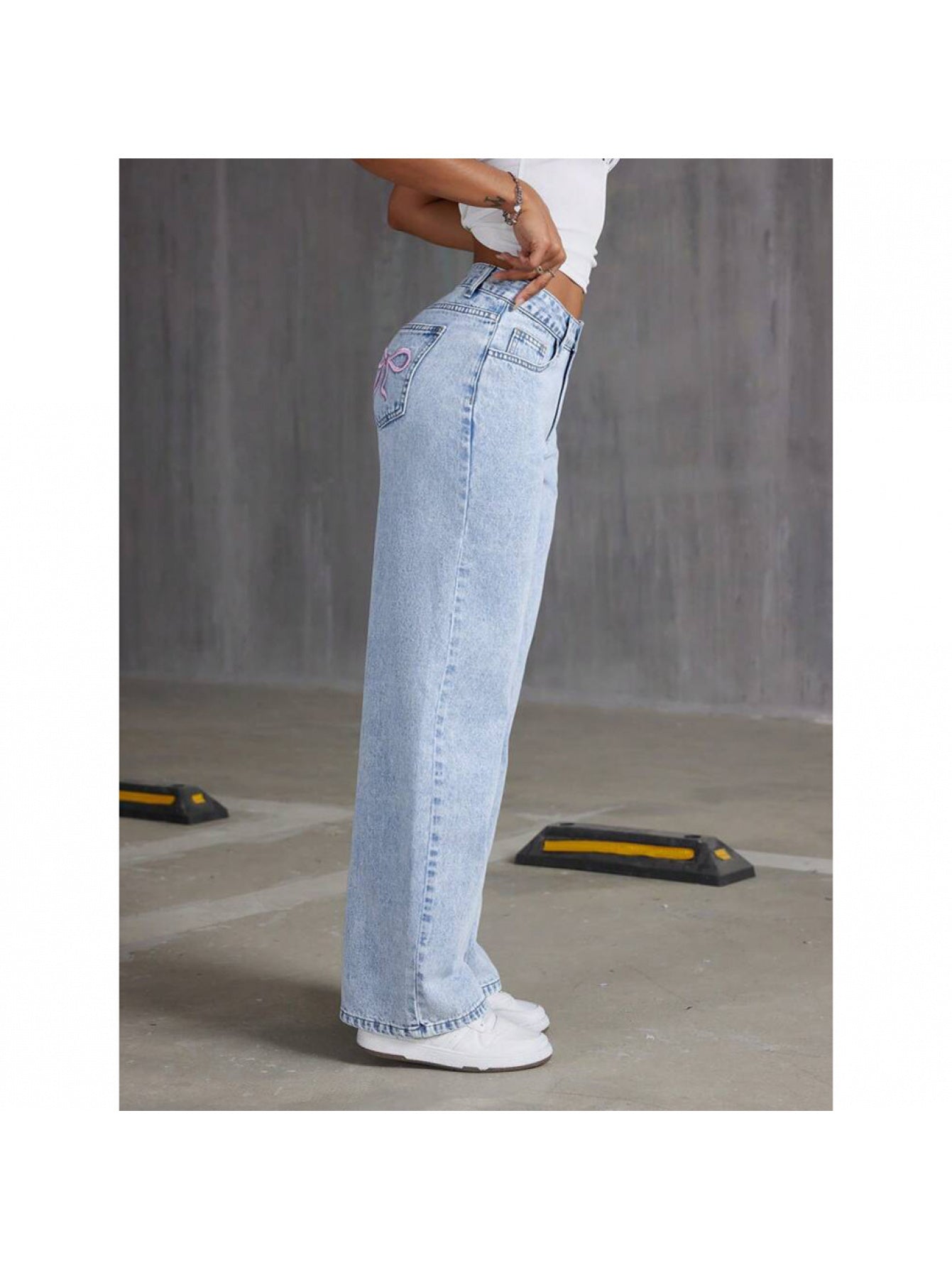 women’s high-waisted wide-leg jeans