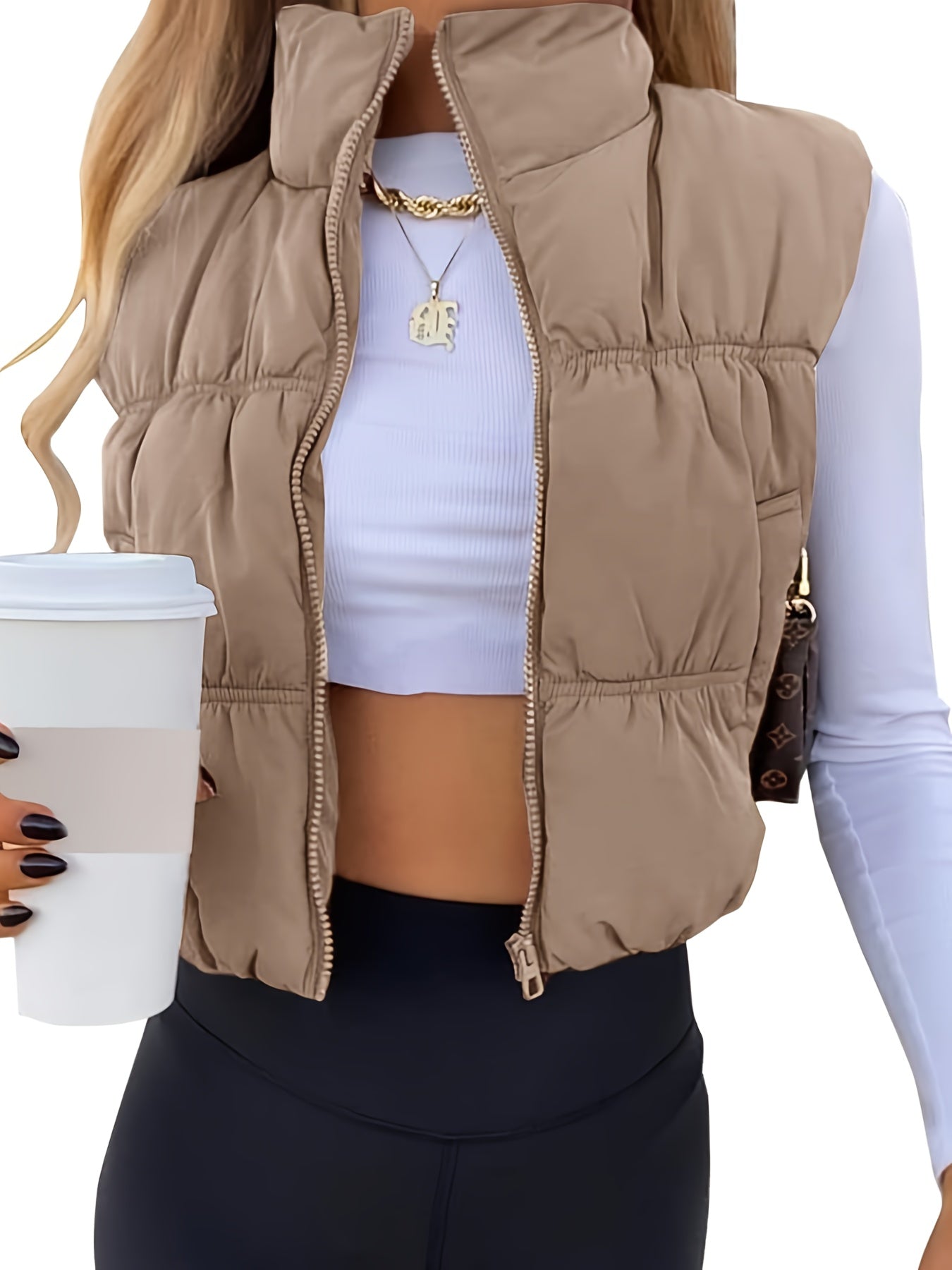 Cropped vest