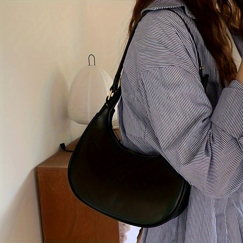 Small Crescent Shoulder Bag Underarm Purse