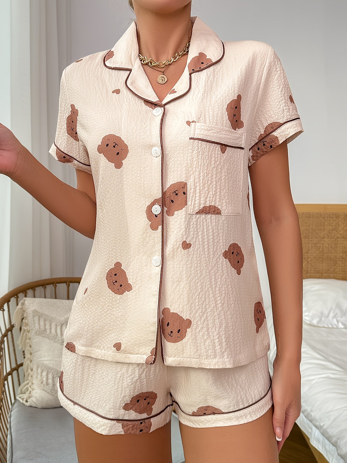 Bear print pajama